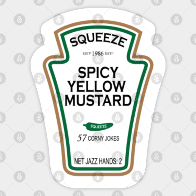 Mustard Label Mustard Lover Sticker TeePublic